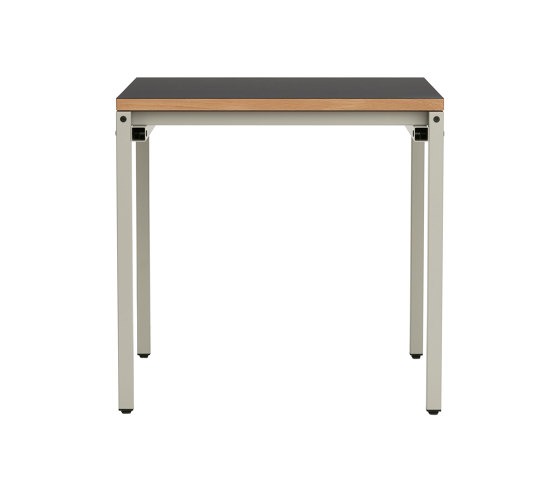 Erik, square | Table Frame, pebble grey RAL 7032 | Tréteaux | Magazin®