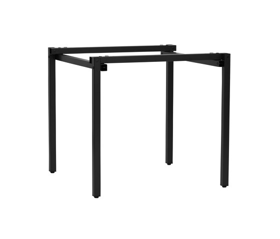Erik, square | Table Frame, black grey RAL 7021 | Trestles | Magazin®