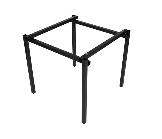 Erik, square | Table Frame, black grey RAL 7021 | Trestles | Magazin®
