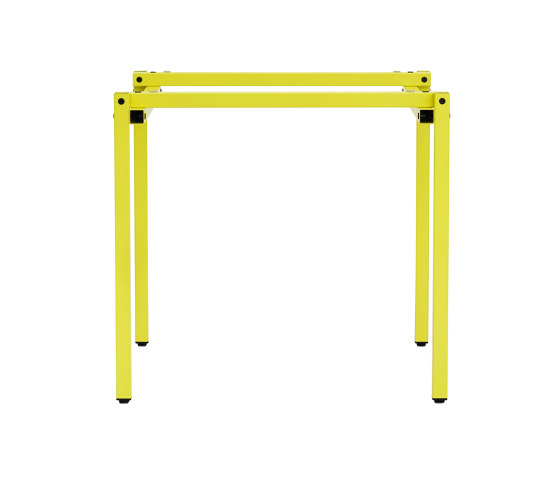Erik, square | Table Frame, sulfur yellow RAL 9016 | Tréteaux | Magazin®