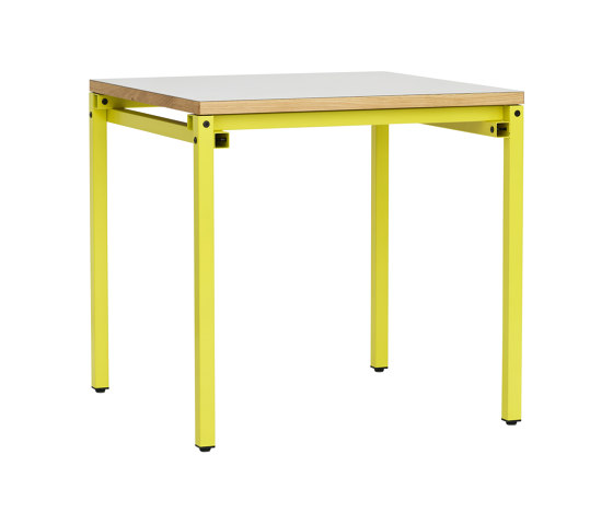 Erik, square | Table Frame, sulfur yellow RAL 9016 | Tréteaux | Magazin®
