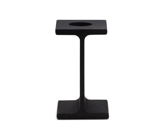Tete | Candlestick 1, black-lacquered | Bougeoirs | Magazin®
