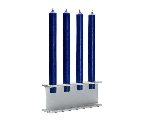 Tete | Candlestick 4, galvanized | Candlesticks / Candleholder | Magazin®