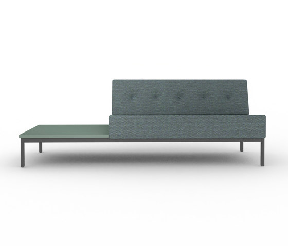 070 | 2-Seater Sofa without Armrests and with Table Right when Seated 212x73 cm | Sofás | Artifort