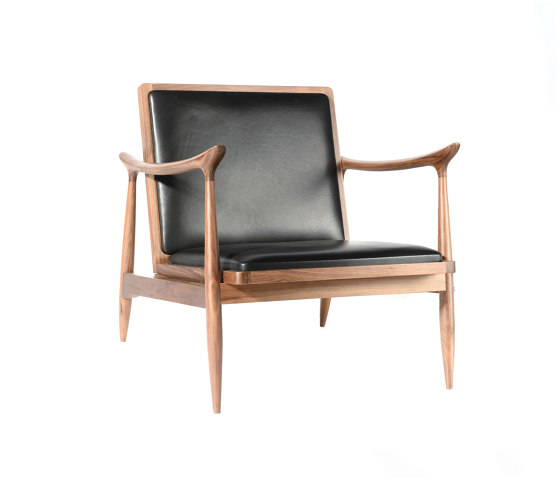 Isac Armchair With Leather | Sessel | HMD Furniture