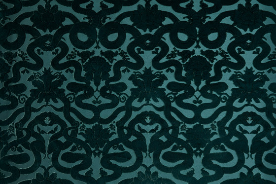 ANACONDA Velvet - Petrol | Tissus de décoration | House of Hackney