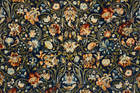GAIA Velvet - Midnigh | Drapery fabrics | House of Hackney