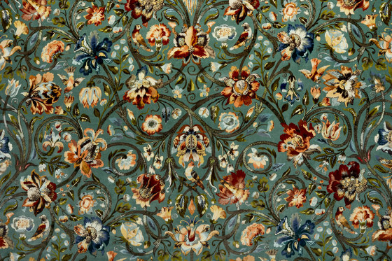 GAIA Velvet - Prussian Blue | Drapery fabrics | House of Hackney