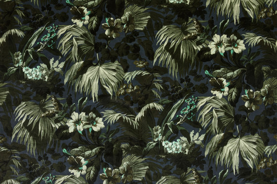 LIMERENCE Velvet - Ink | Drapery fabrics | House of Hackney