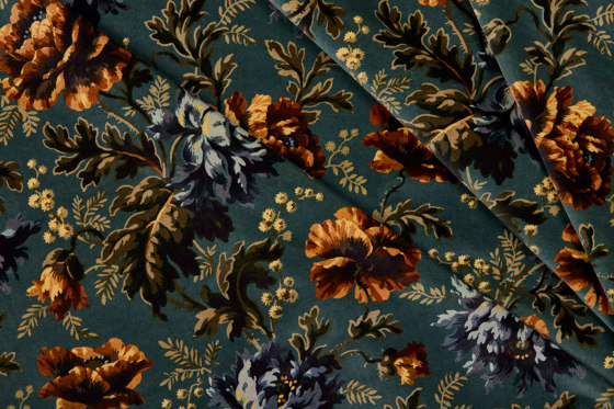 OPIA Velvet - Petrol | Tessuti decorative | House of Hackney