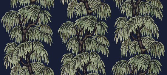 BABYLON Wallpaper - Midnight Willow | Wandbeläge / Tapeten | House of Hackney