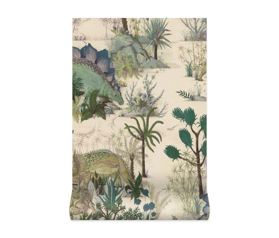 DINOSAURIA Wallpaper - Ecru | Revestimientos de paredes / papeles pintados | House of Hackney