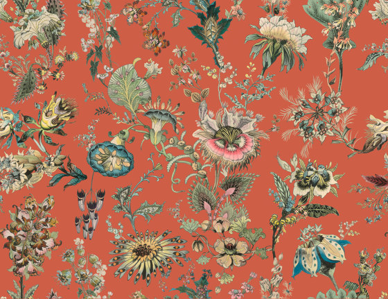 FLORAFANTASIA Wallpaper - Amber | Revestimientos de paredes / papeles pintados | House of Hackney