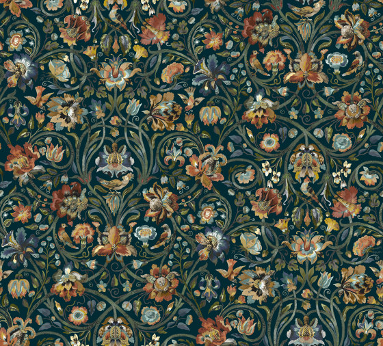 GAIA Wallpaper - Midnight | Revestimientos de paredes / papeles pintados | House of Hackney