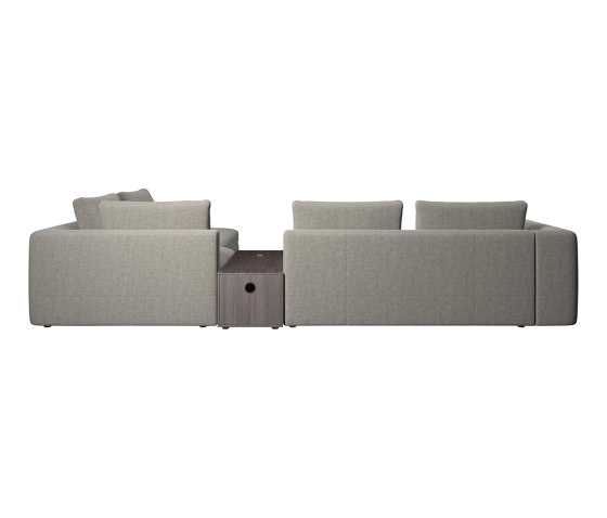 Bergamo corner sofa with lounging unit and pouf wstorage | Sofás | BoConcept