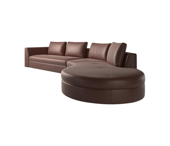 Bergamo sofa with round lounging unit | Divani | BoConcept