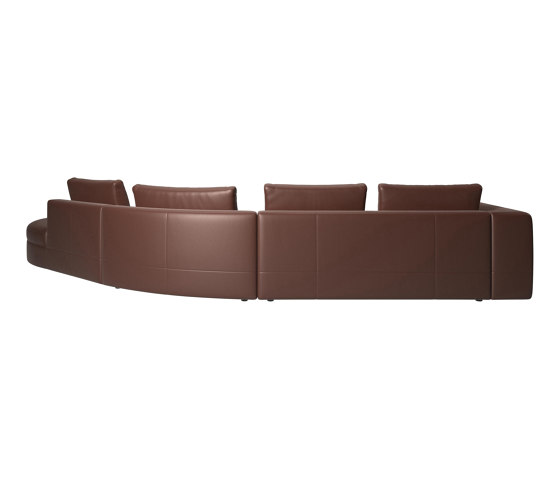 Bergamo sofa with round lounging unit | Sofas | BoConcept