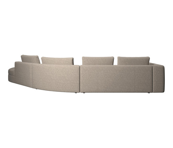 Bergamo sofa with round lounging unit | Sofás | BoConcept