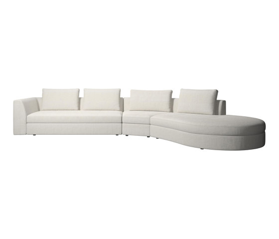 Bergamo sofa with round lounging unit | Canapés | BoConcept