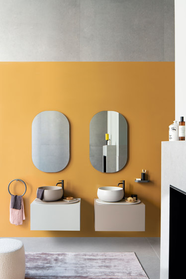Delfo 76 washbasin on cabinet | Waschtische | Ceramica Cielo