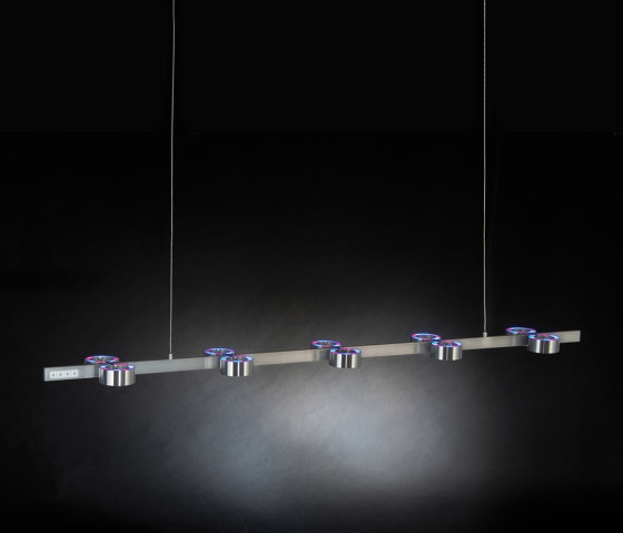 Tisua Line | Dolorinua 1500 Colored ambience light | Suspended lights | Klaus Sigllicht
