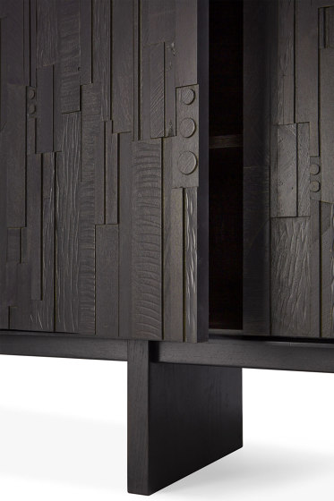 Mosaic | Teak sideboard - 3 doors - varnished | Sideboards | Ethnicraft
