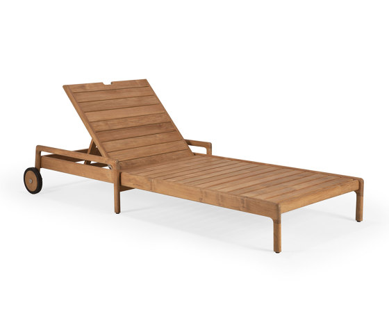 Jack | Teak outdoor adjustable lounger - wooden frame | Sun loungers | Ethnicraft