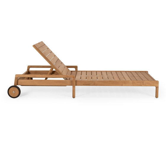 Jack | Teak outdoor adjustable lounger - wooden frame | Tumbonas | Ethnicraft