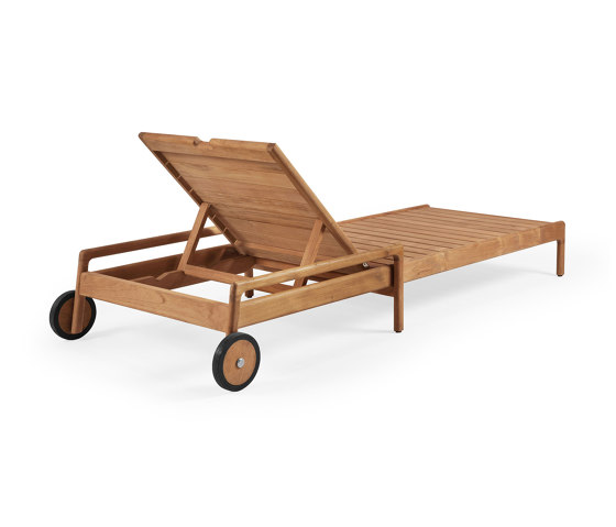 Jack | Teak outdoor adjustable lounger - wooden frame | Lettini giardino | Ethnicraft