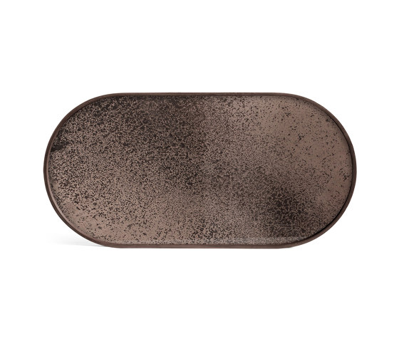 Classic tray collection | Bronze mirror tray - oblong - M | Bandejas | Ethnicraft