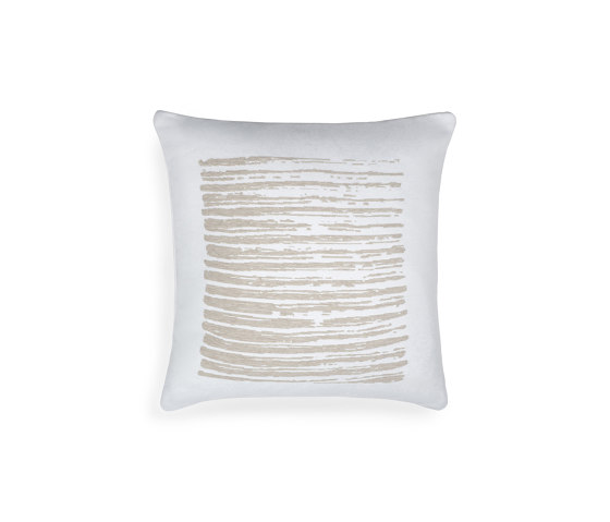 Mystic Ink collection | White Linear Square outdoor cushion - square | Cuscini | Ethnicraft