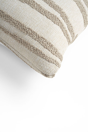 Mystic Ink collection | White Stripes outdoor cushion - lumbar | Coussins | Ethnicraft