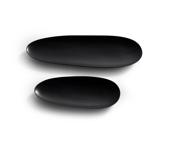 Bowls & Boards | Black Thin Oval boards - mahogany - set of 2 | Ciotole | Ethnicraft