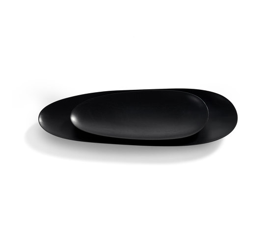 Bowls & Boards | Black Thin Oval boards - mahogany - set of 2 | Bowls | Ethnicraft
