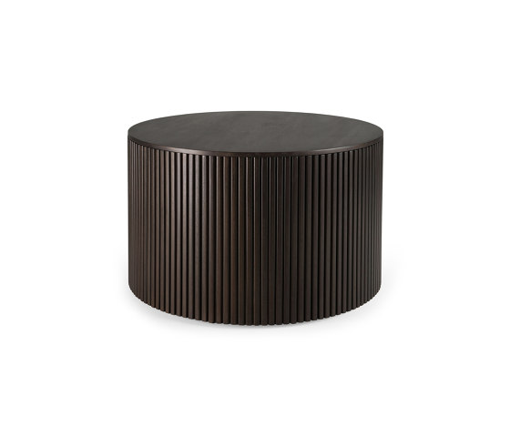 Roller Max | Mahogany dark brown round coffee table - varnished | Mesas de centro | Ethnicraft