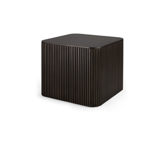 Roller Max | Mahogany dark brown square side table - varnished | Side tables | Ethnicraft