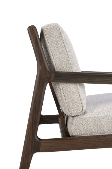 Jack | Rosewood lounge chair - ivory - varnished | Armchairs | Ethnicraft