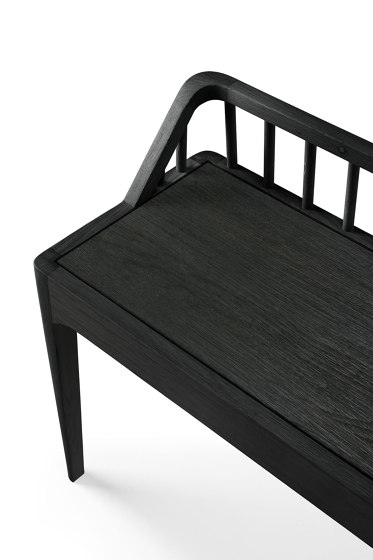 Spindle | Oak black bench - varnished | Bancs | Ethnicraft