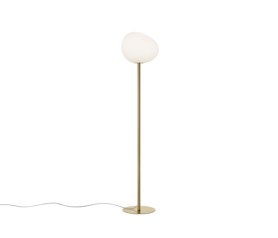 Gregg floor medium high gold | Free-standing lights | Foscarini