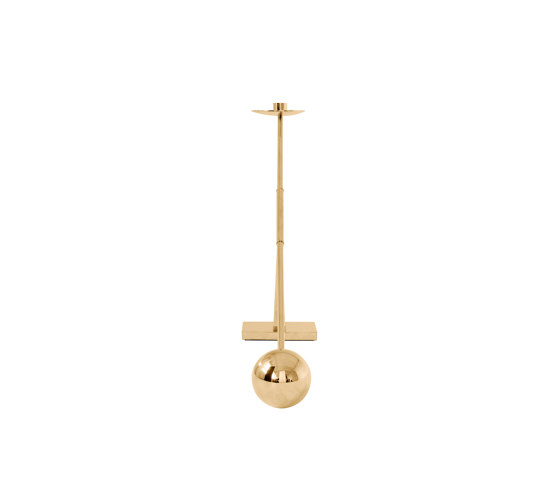 Interconnect Candle Holder | Polished Brass | Candlesticks / Candleholder | Audo Copenhagen
