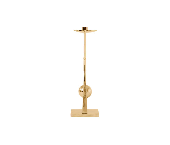 Interconnect Candle Holder | Polished Brass | Portacandele | Audo Copenhagen