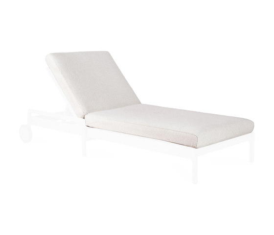 Jack | cushion - teak outdoor adjustable lounger | Seat cushions | Ethnicraft