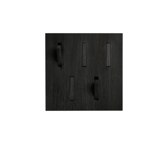 Wall decor | Oak Utilitile hooked - black | Percheros | Ethnicraft
