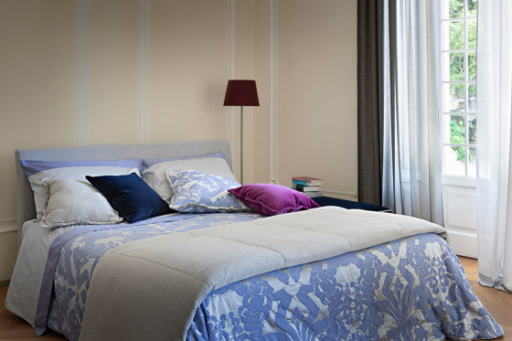 Tivoli Damask quilted bedspread Silk and cotton | Colcha | Mastro Raphael
