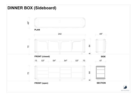 Dinner Box  | Büfett | Sideboards / Kommoden | Softicated