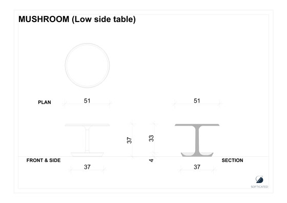 Mushroom | Low side table | Beistelltische | Softicated