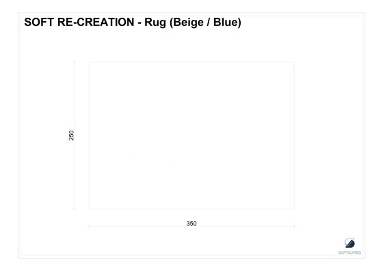 Soft Re-Creation | Rectangular Rug (Beige) | Rugs | Softicated