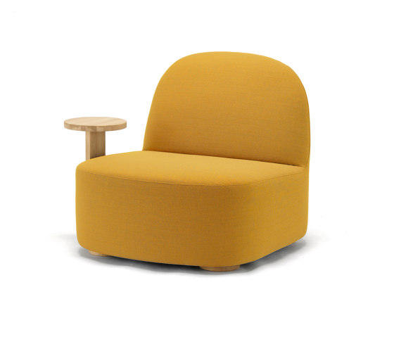 Polar Lounge Chair L with Side Table Right | Armchairs | Karimoku New Standard