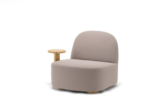 Polar Lounge Chair L with Side Table Right | Armchairs | Karimoku New Standard