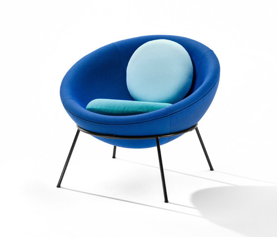 Bardi's Bowl Chair | Shiny Blue Nuance | Sessel | Arper